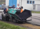 Straße wird geteert