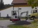 Straße wird geteert