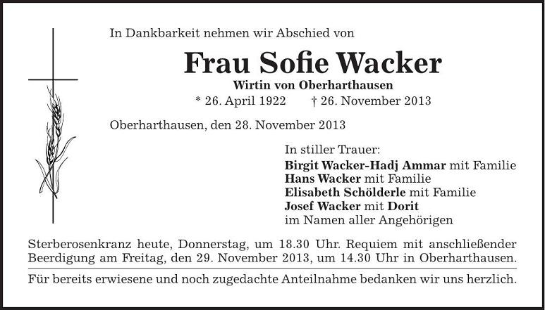 Wacker Sophie