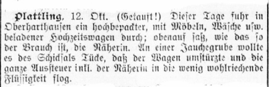1908 Rosenheimer Anzeiger Näherin
