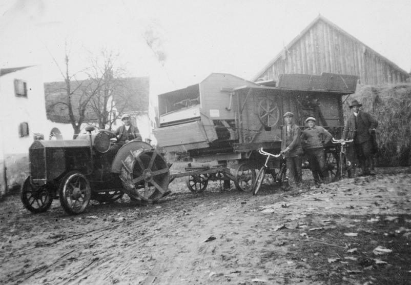 Wild Peter mit Hanomag und Dreschwagen
