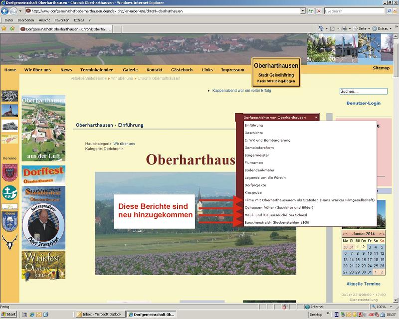 neue Berichte homepage