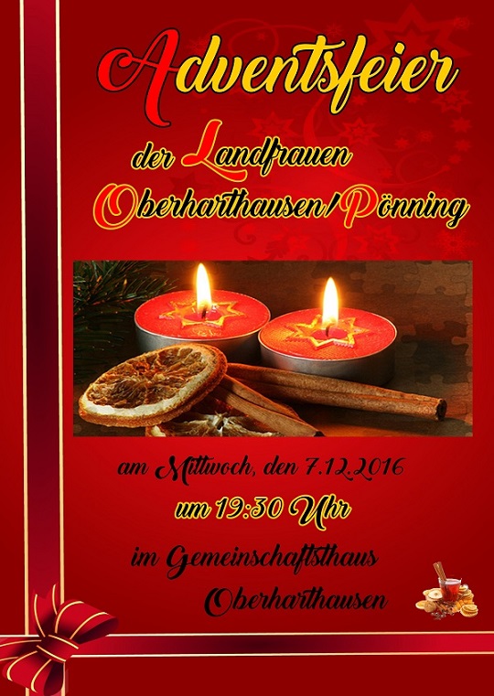 2016 Einladung Adventsfeier