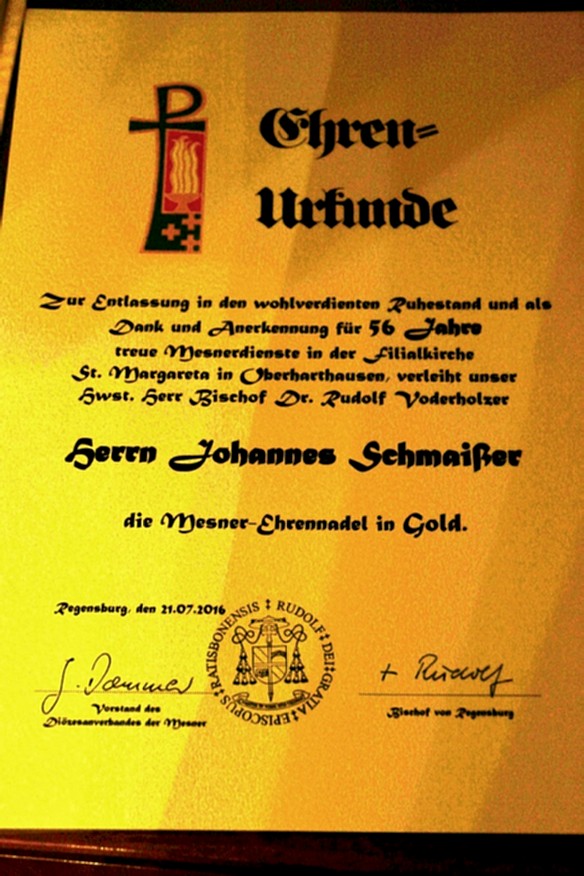 Ehrenurkunde