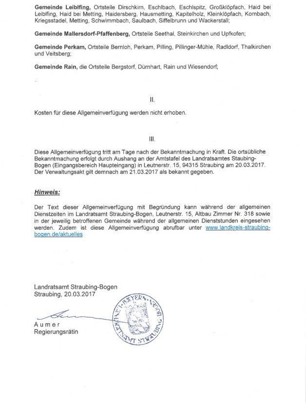 Aufhebung der Stallpflicht 2