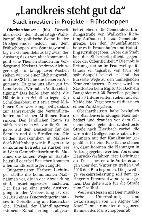 CSU Versammlung am10.09.2017