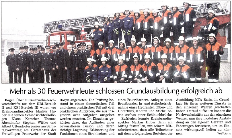 Zeitungsbericht