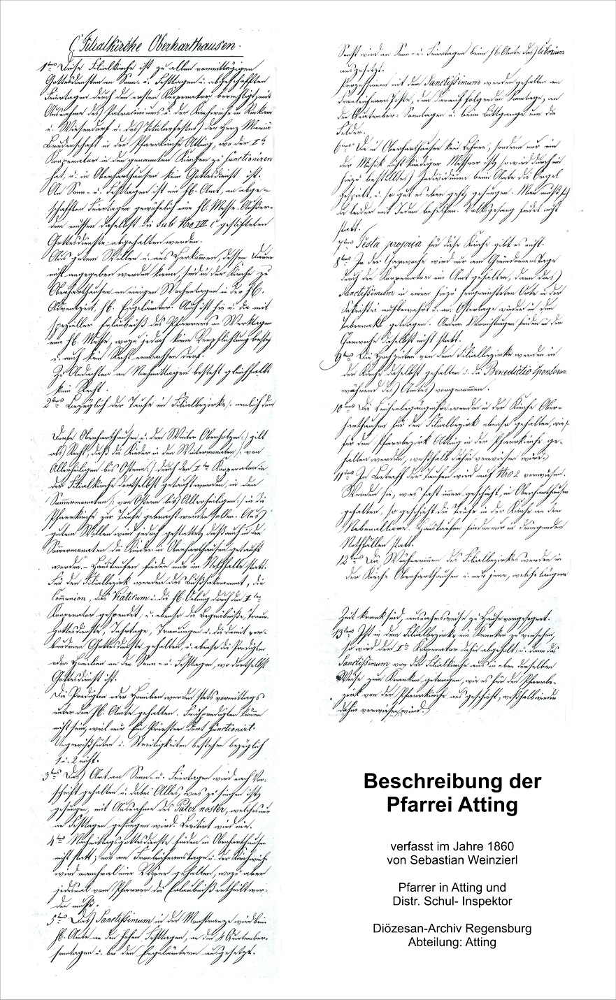 Pfarrei Atting 1860 gesamt klein