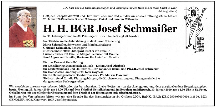 Todesanzeige
