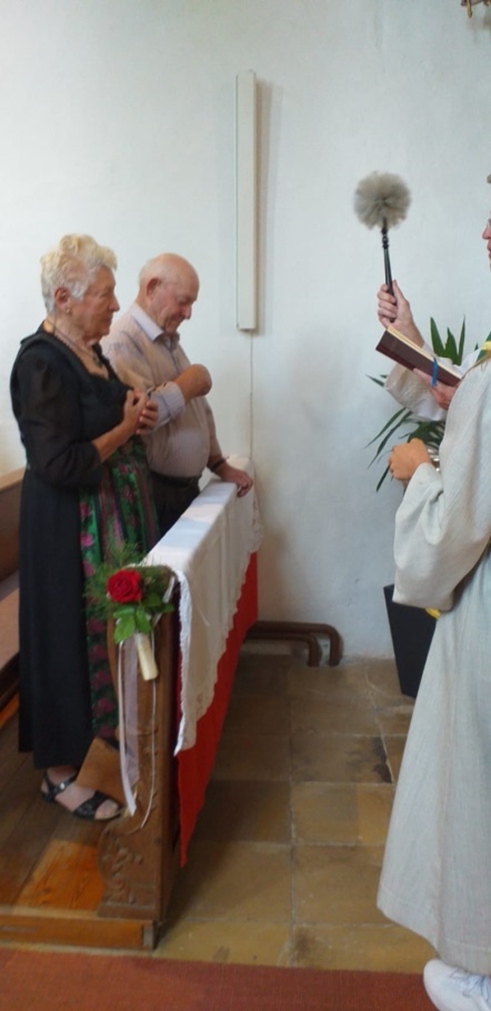 Sepp und Rosa beim segen