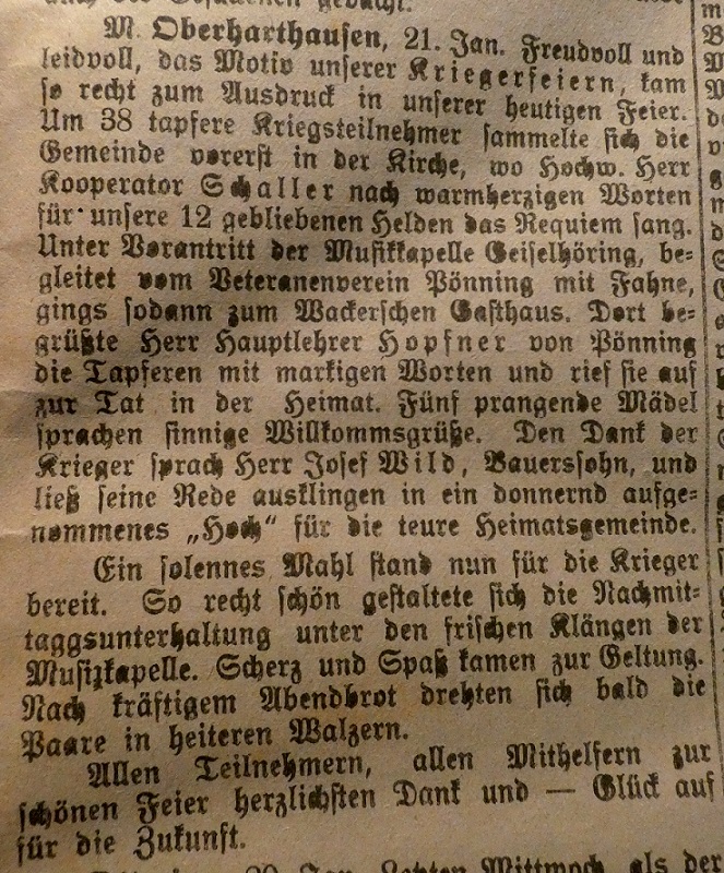 1919 Kriegerehrung