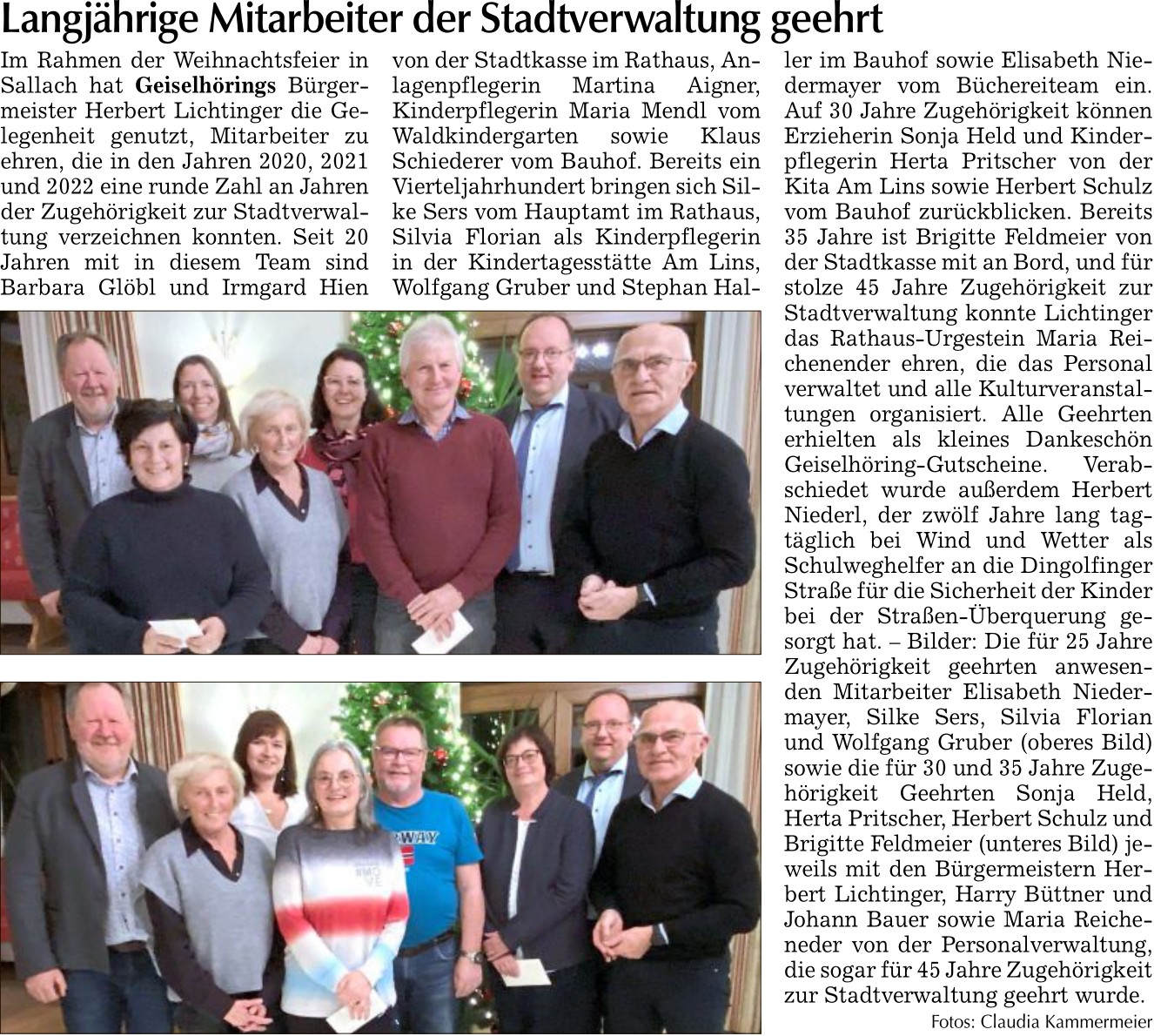 2022 12 23 Allgemeine Laber Zeitung Langjaehrige Mitarbeiter der Stadtverwaltung geehrt