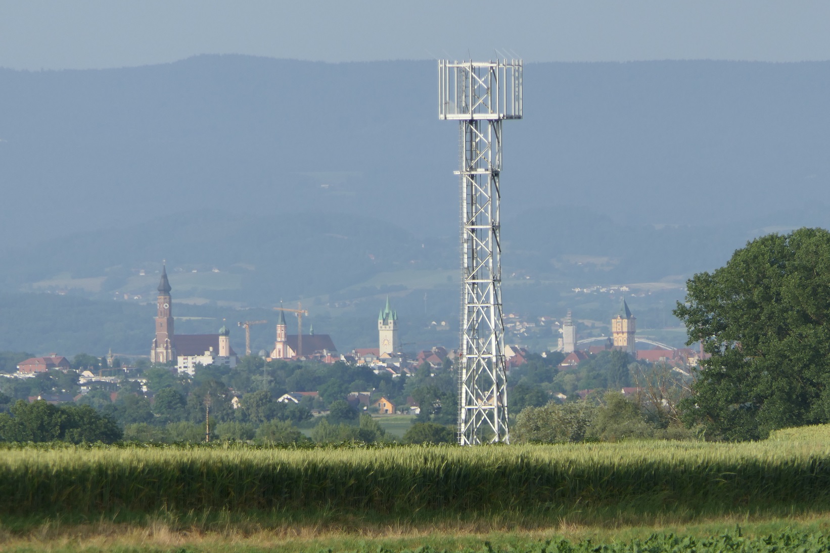 Errichtung Funkmast