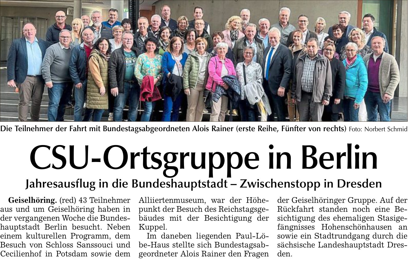 2024 10 22 Allgemeine Laber Zeitung CSUOrtsgruppe in Berlin