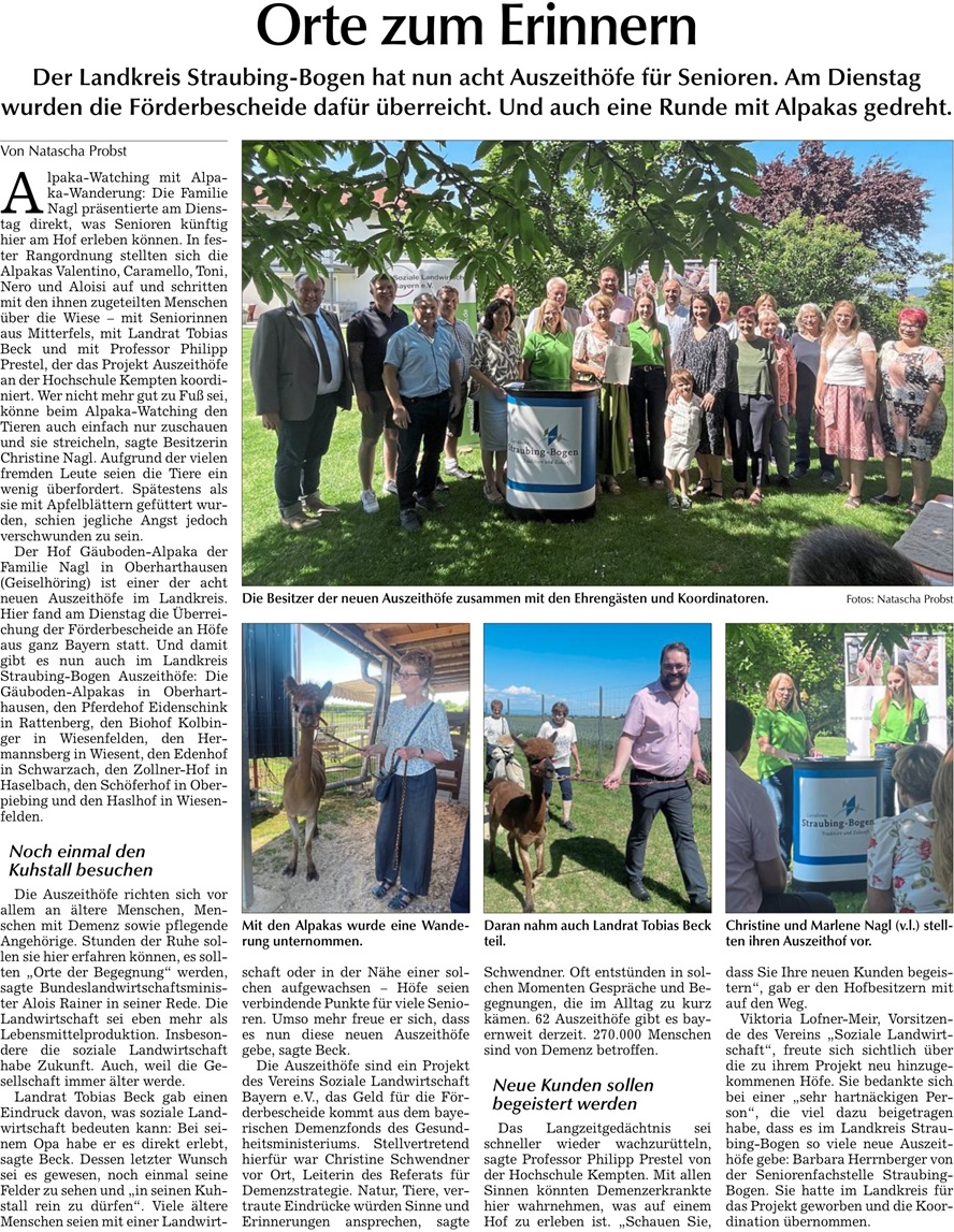 2026 05 27 Straubinger Tagblatt Orte zum Erinnern
