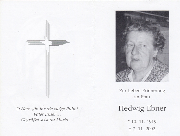 Ebner Hedwig