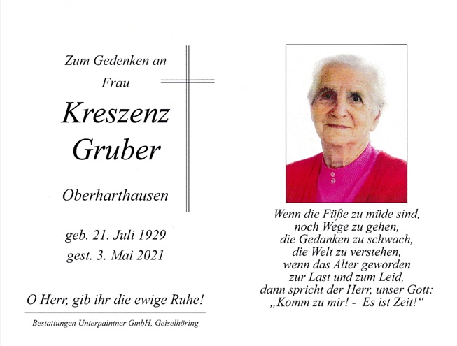 Gruber Kreszenz