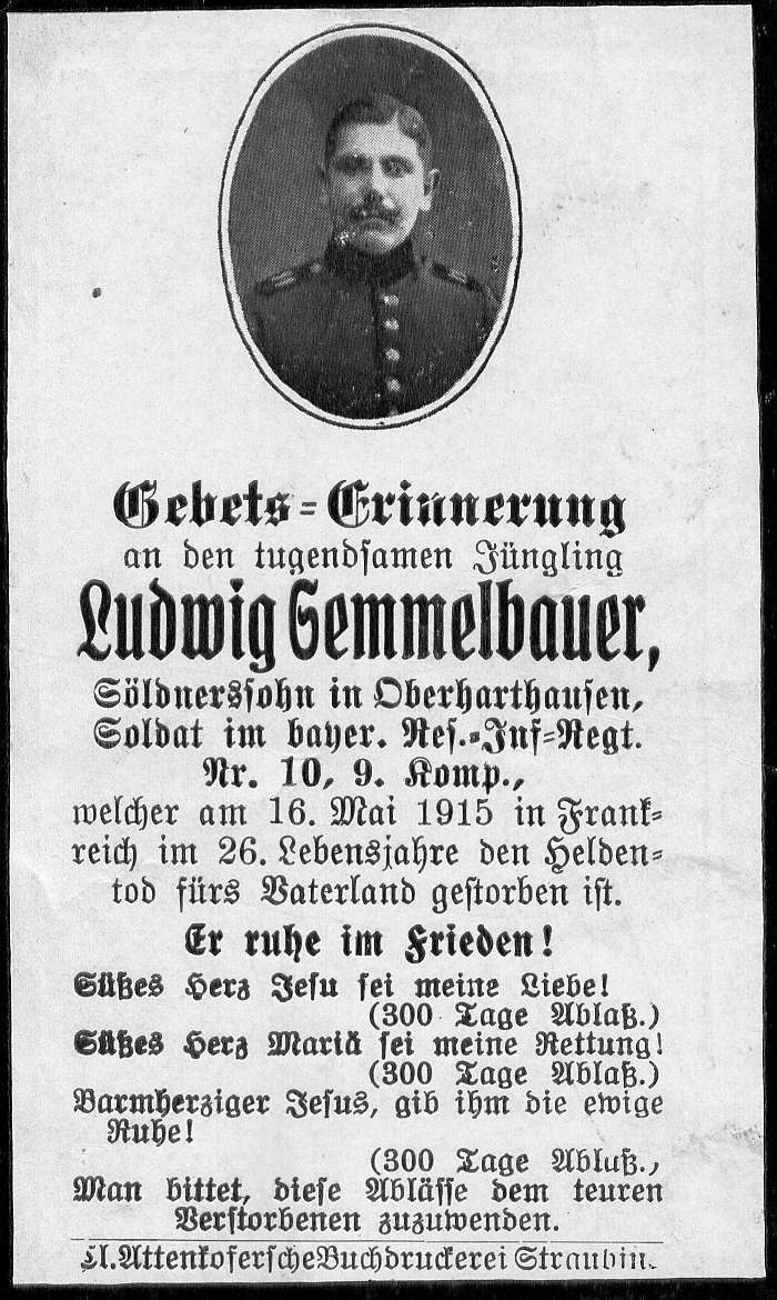 Semmelbauer  Ludwig 1.WK