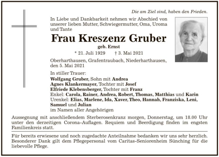 Gruber Kreszenz