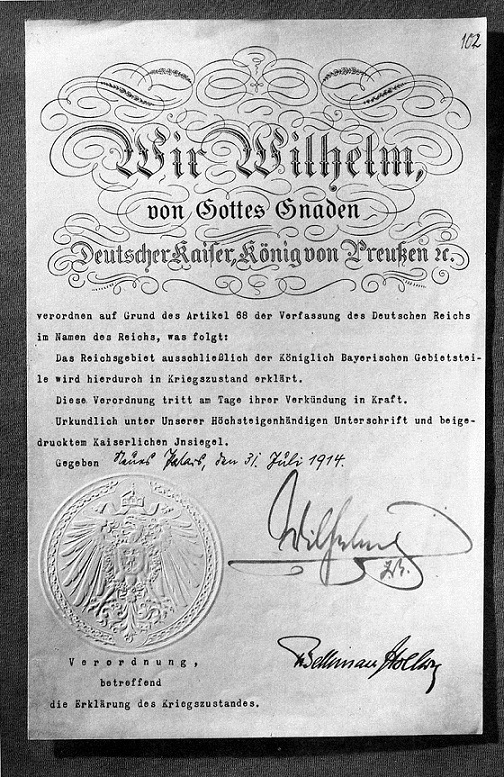 800px-Kriegserklärung Erster Weltkrieg