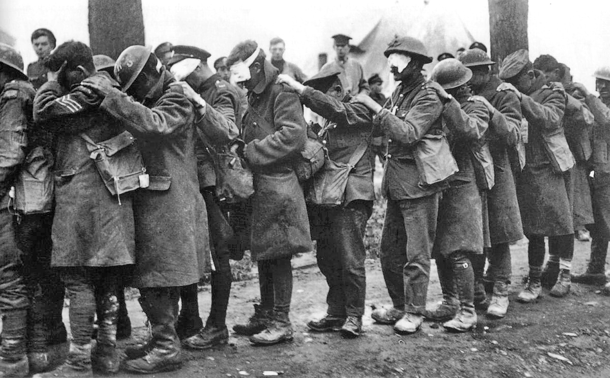 British 55th Division gas casualties 10 April 1918